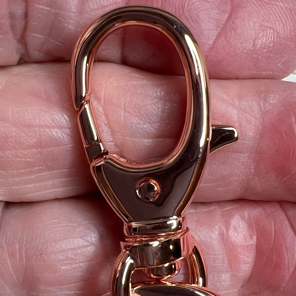 FOSSIL SOFIA ROSE-GOLD TONE SKELETON KEY FOB - Picture 7 of 8
